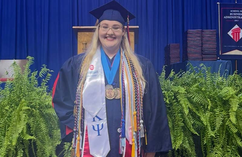Ariana Dockham found her passion and earned a national scholarship at Macomb