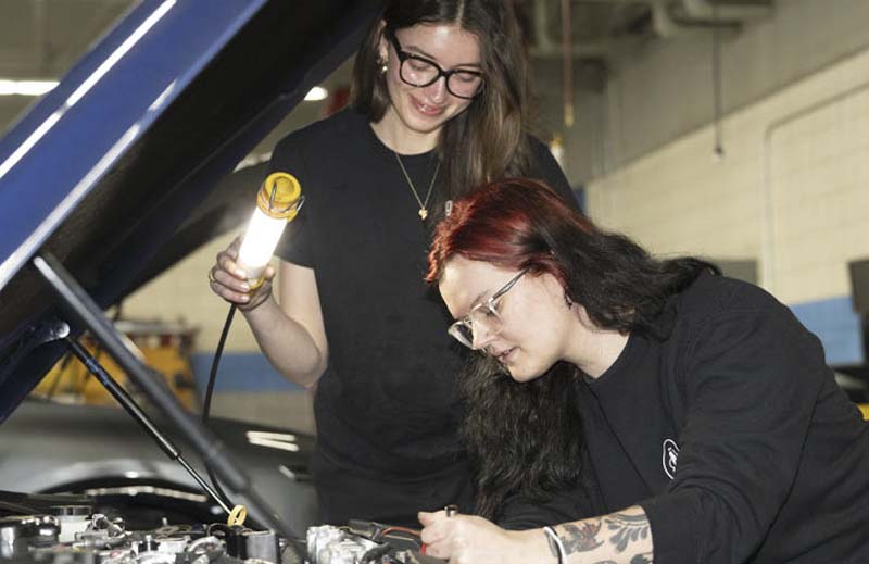 Two Macomb grads make mark as first female techs at local dealership