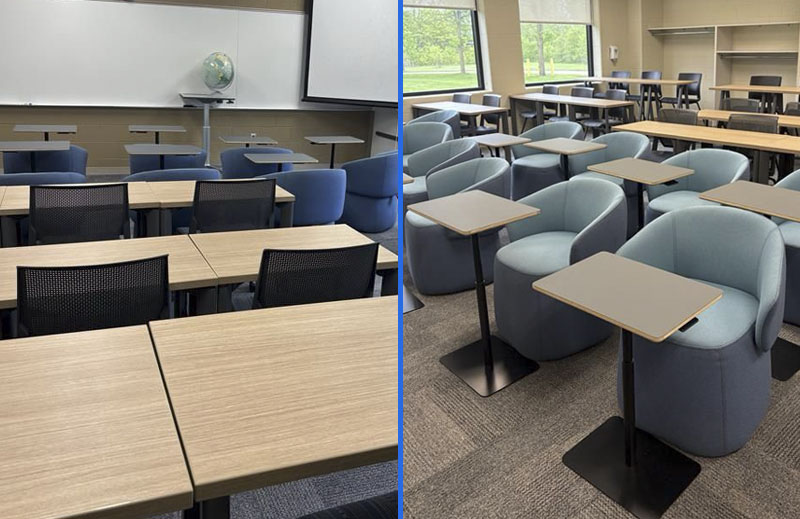 furniture in classrooms