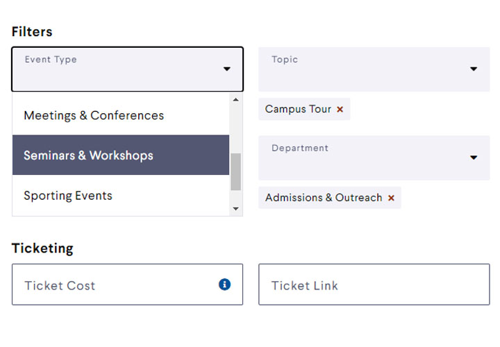 custom categories